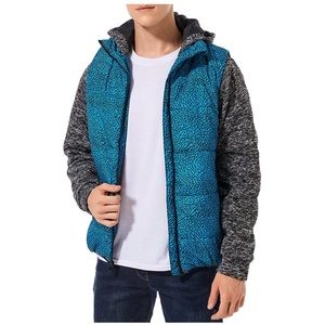 Men’s Casual Puffer Hooded Jacket (XL)